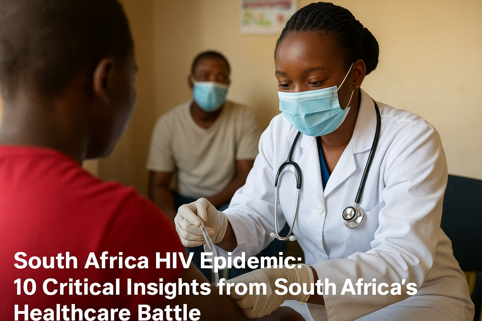 South Africa HIV Epidemic healthcare frontline doctor treating patients