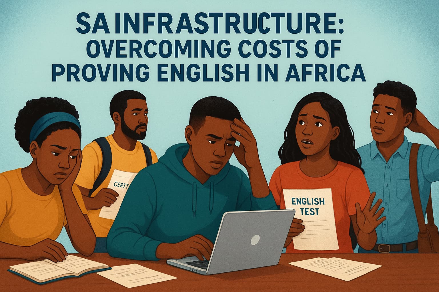 SA Infrastructure highlights African candidates facing English certification challenges and financial barriers